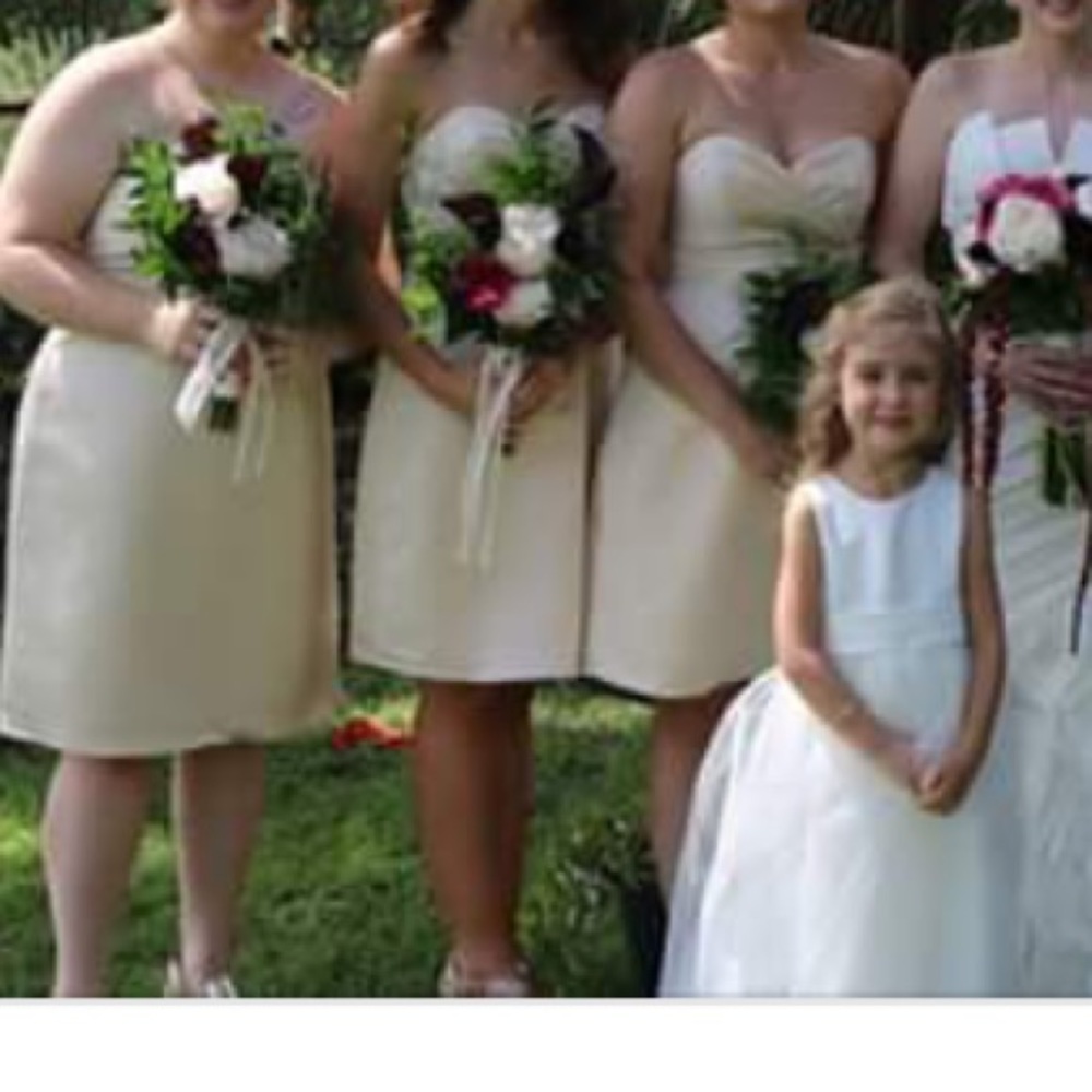 Champagne Short Bridesmaid Dress